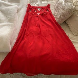 Red Shift Dress - Peach Love California